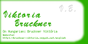 viktoria bruckner business card